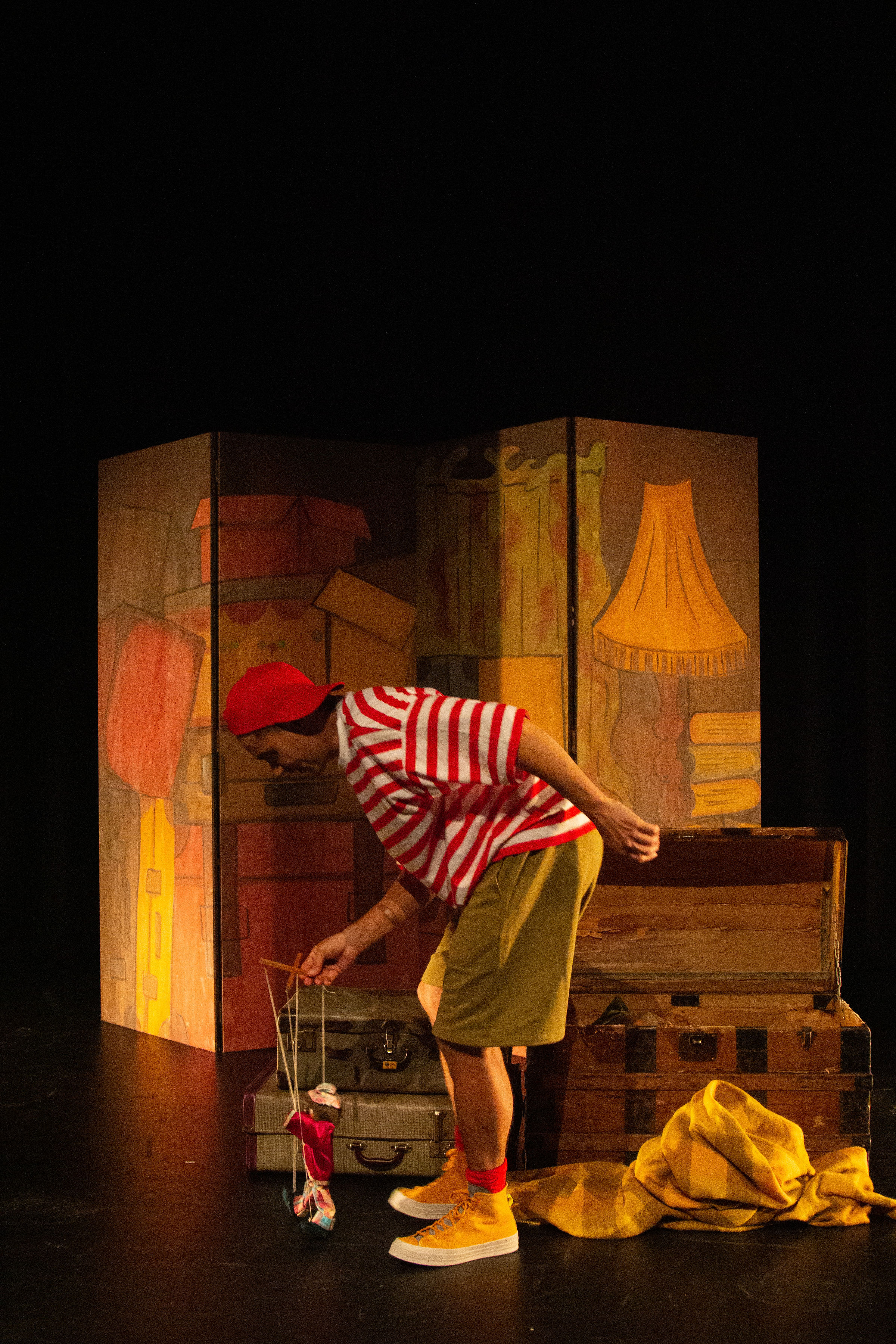 Justin & Clown Marionette Frank Talo Photography