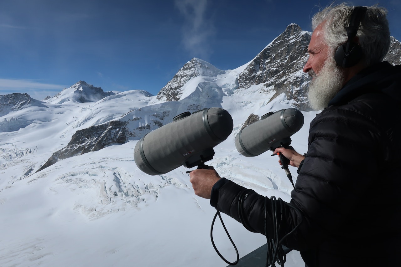 Recording the Bise Wind at Jungfraujoch Switzerland