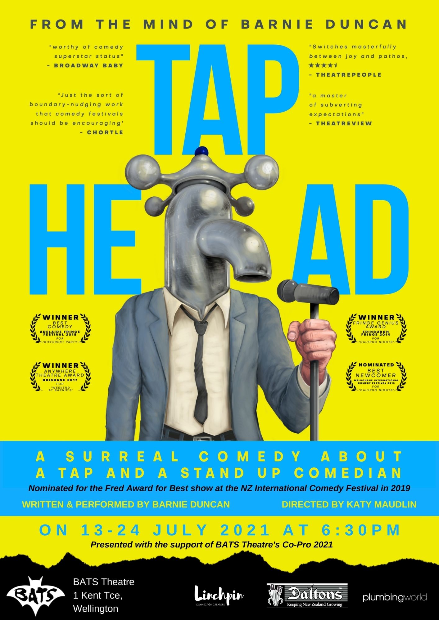 Tap Head Poster A3 - v8
