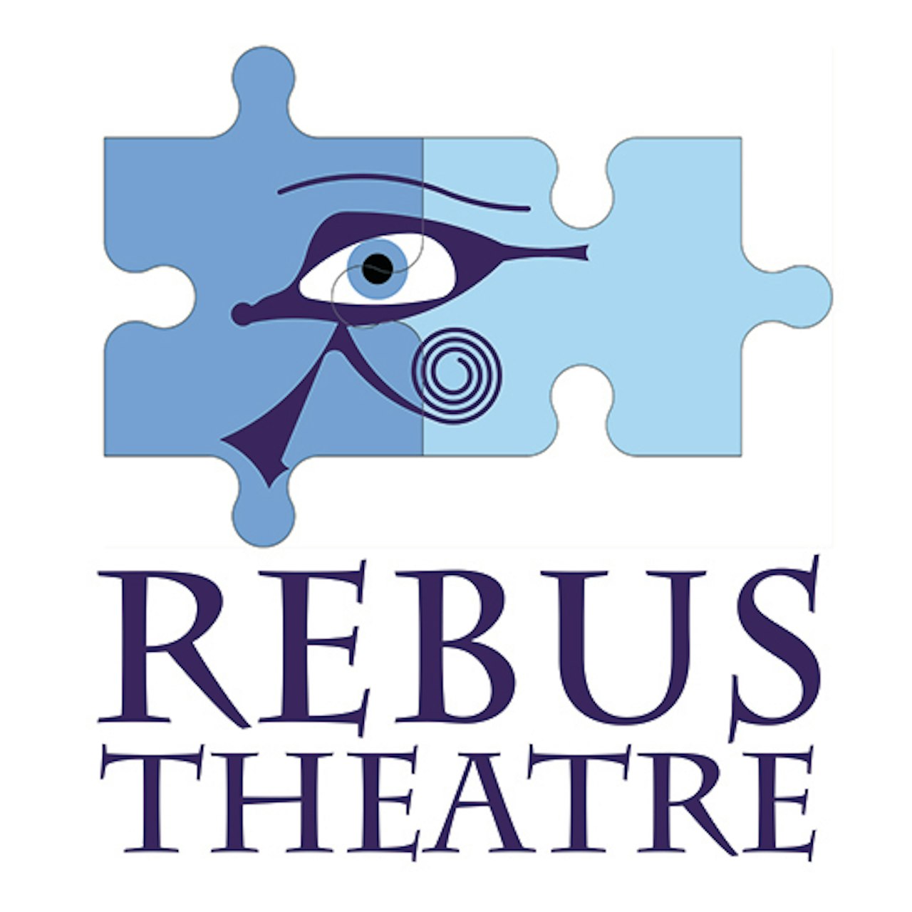 Rebus Theatre Stacked Purple Writing Option 1
