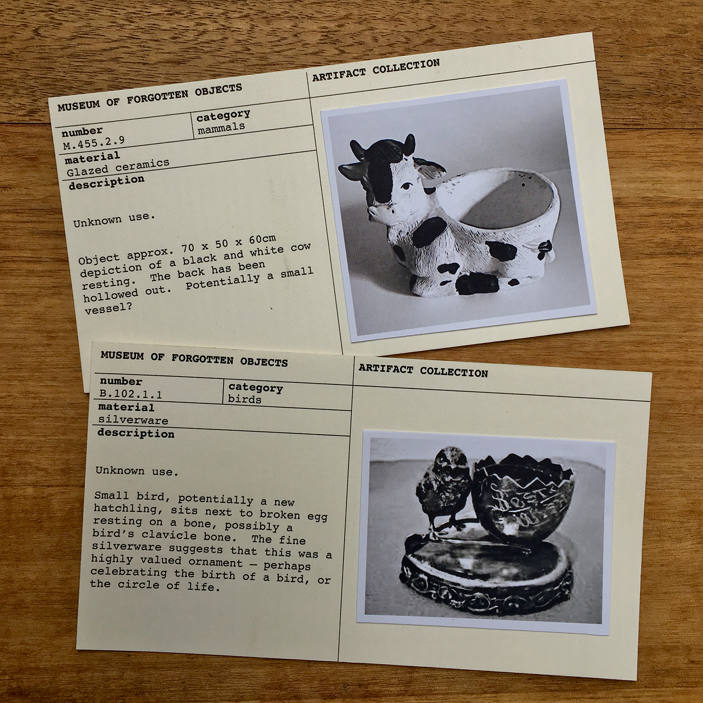 lynn mowson 'museum of forgotten objects' 2020